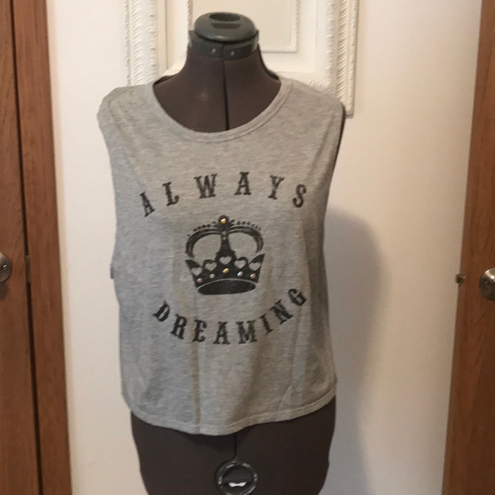 Decree Sleeveless Embellished Tee